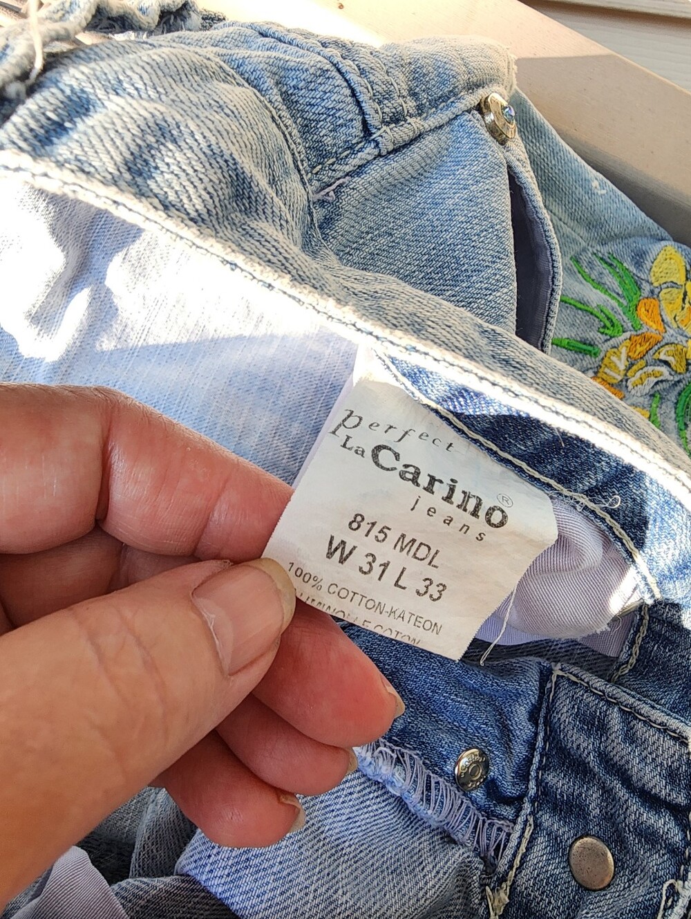 Stinkin Cute embroidered Jeans - Picture 7 of 12